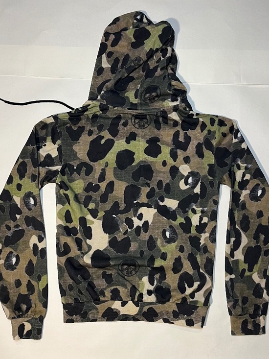 PEACEINWAY x ihatestars "ongoing" ihatewar s/s '25 Camo Hoodie Mens M - Picture 3 of 4